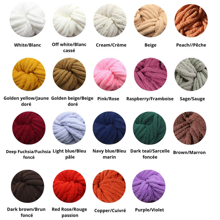 “Basic Pattern” Blanket – Hand-knitted without needles